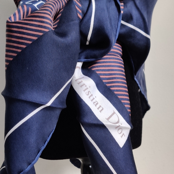 Vintage Dior Monogram Silk Scarf - Picture 10 of 16